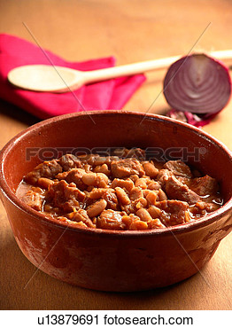 Stock Photography   Italian Pork And Beans Stew  Fotosearch   Search