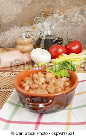 Stock Photography Of Beans With Pigskin   Beans With Pork Rinds And