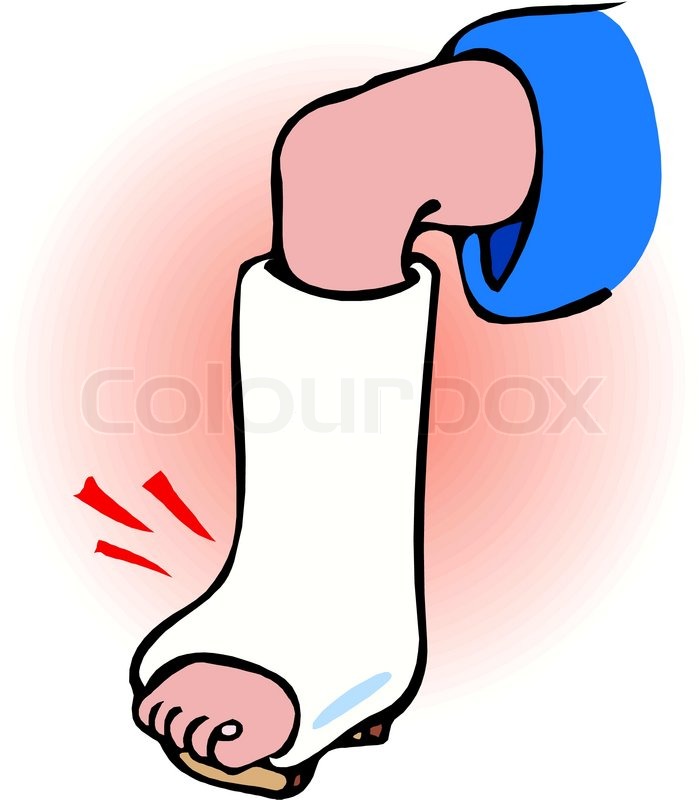 Stock Vector Of  Cartoon Leg Pain