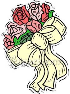 Bouquet Of Roses   Royalty Free Clipart Picture