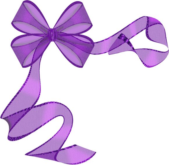 Ribbon Bow Clip Art   Paper Birthday   Pinterest   Purple Ribbon Bow    