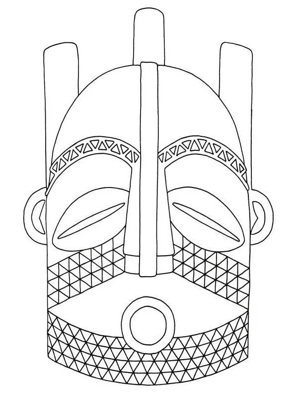 African Masks Clip Art   Biombo Mask