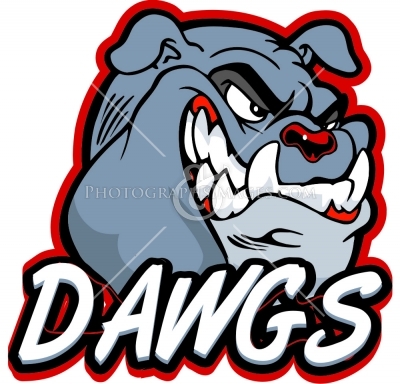 Dawgs Text With Bulldog Head   Bulldog Pictures   Mascots