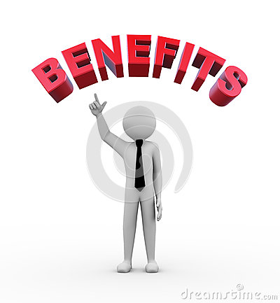 Employee Benefits Clipart 3d Businessman   Word Benefits
