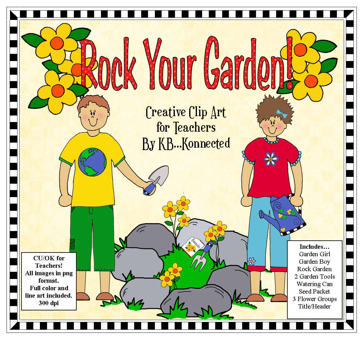 Garden Kids A Beautiful Rock Garden And Many Garden Themed