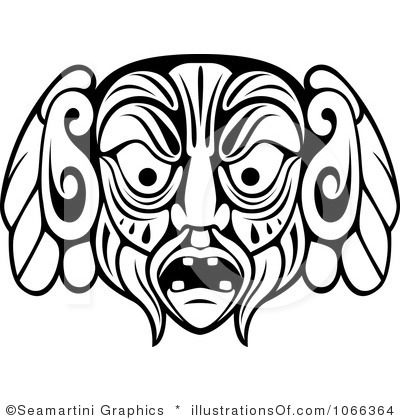 Maya Clipart Royalty Free African Mask Clipart Illustration 1066364
