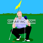 Senior Citizen Golf Player Senior Sport Golf001 Gif Animations 2d