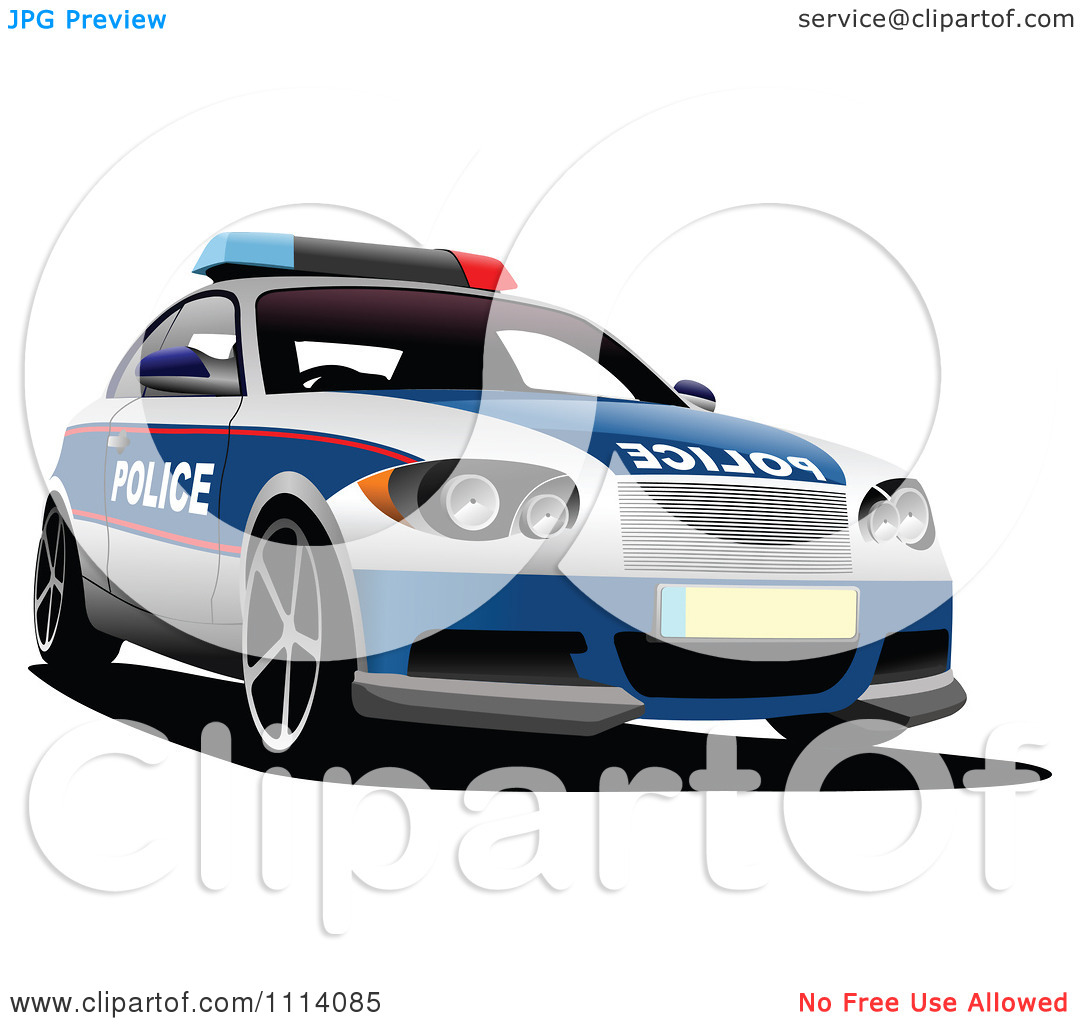 Clipart Cop Car   Royalty Free Vector Illustration By Leonid  1114085