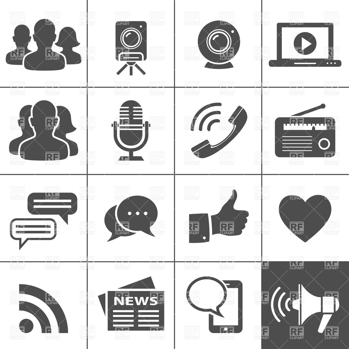     Network Icons Simplus Series Download Royalty Free Vector Clipart