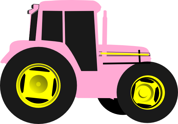 Pink Tractor Clip Art At Clker Com   Vector Clip Art Online Royalty