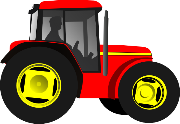 Red Tractor Clip Art At Clker Com   Vector Clip Art Online Royalty