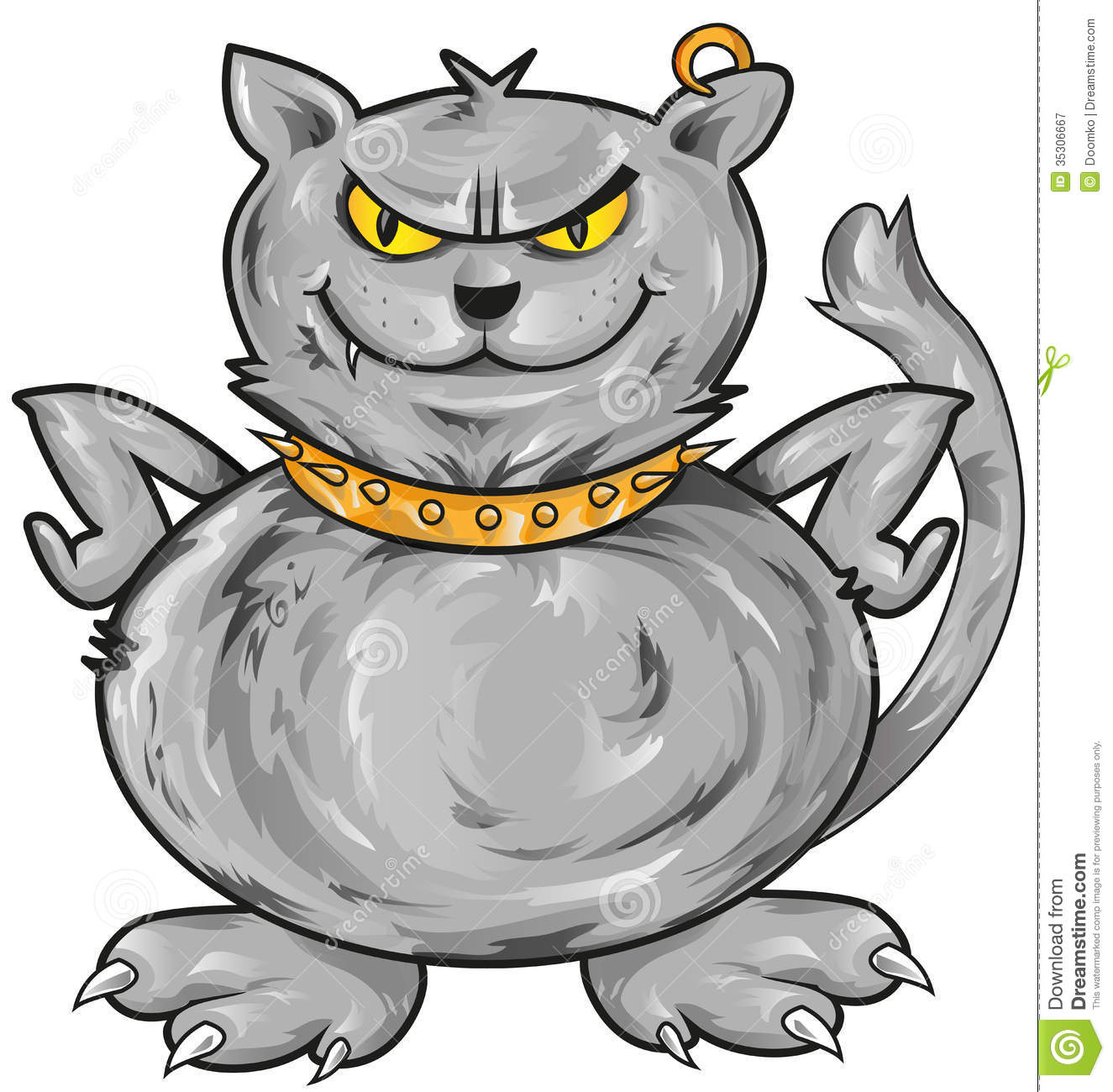 Royalty Free Stock Photography  Angry Cat