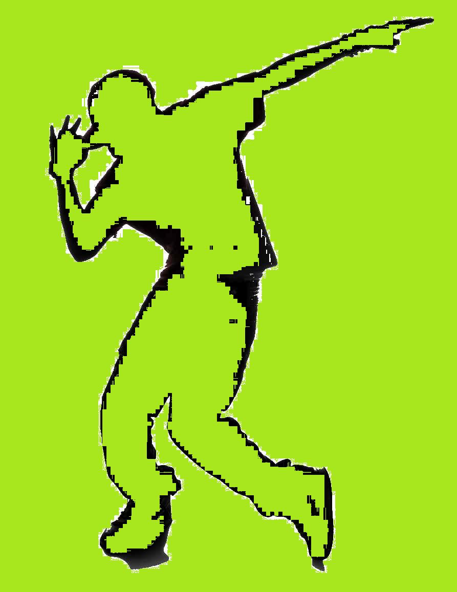 Stickman Dancing Hip Hop Clip Art