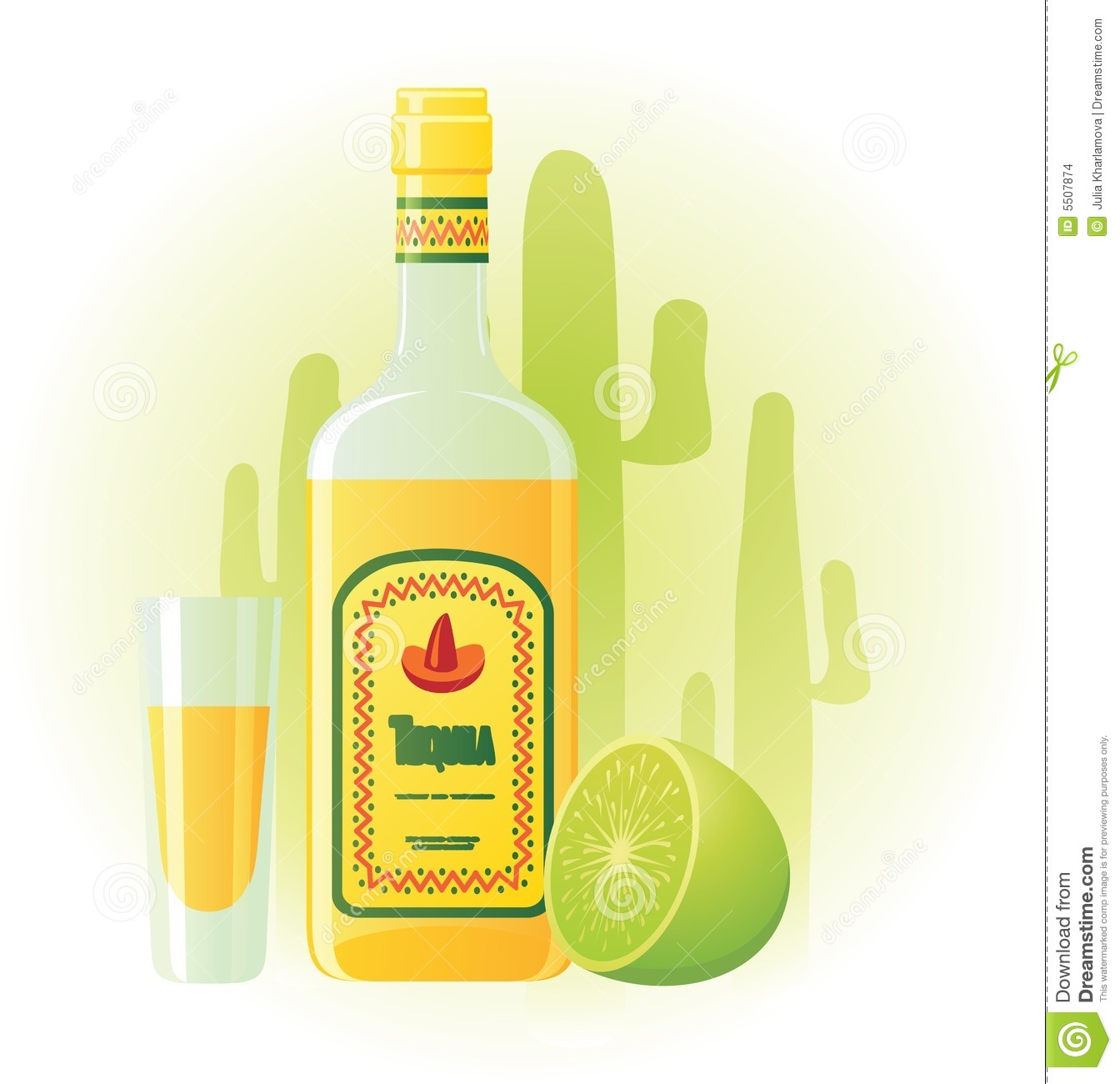 Tequila Bottle Clipart Tequila Bottle With Cup And