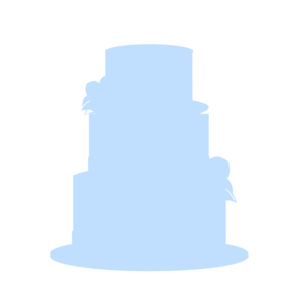 Blue Wedding Cake Clip Art