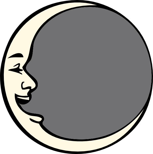 Man In The Moon Clip Art At Clker Com   Vector Clip Art Online