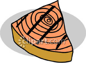 Cooked Salmon Cartoon Grilled Salmon Fillet