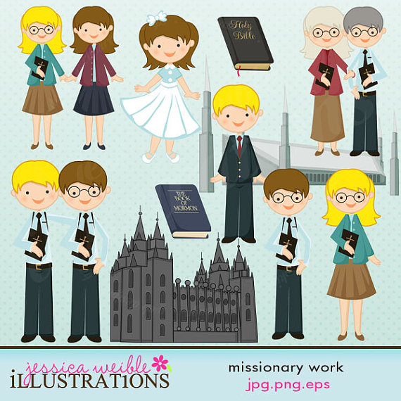 Missionary Work Cute Digital Clipart For Card Design Scrapbooking