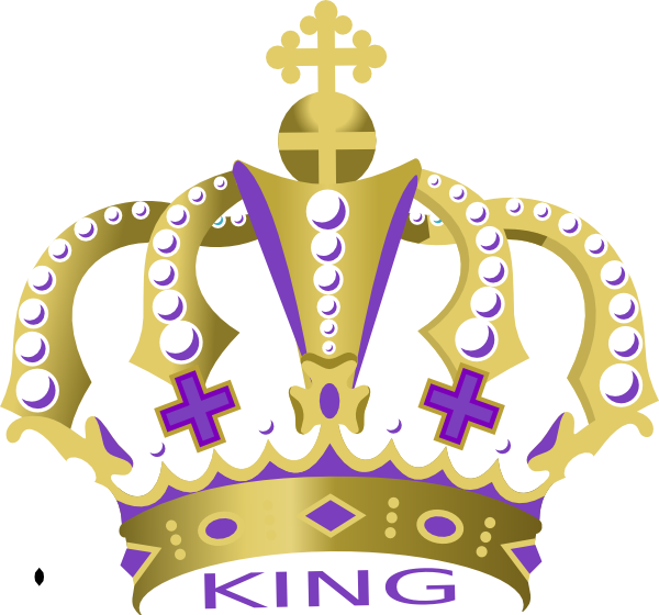 Purple King Crown Clip Art At Clker Com   Vector Clip Art Online    