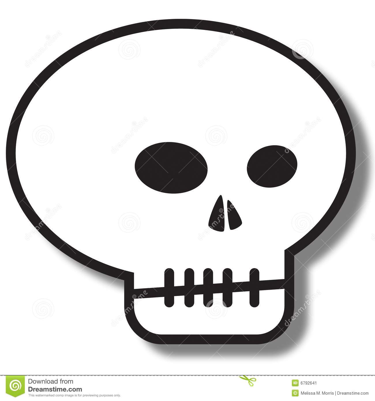 Simple Skull Icon Stock Image   Image  6792641