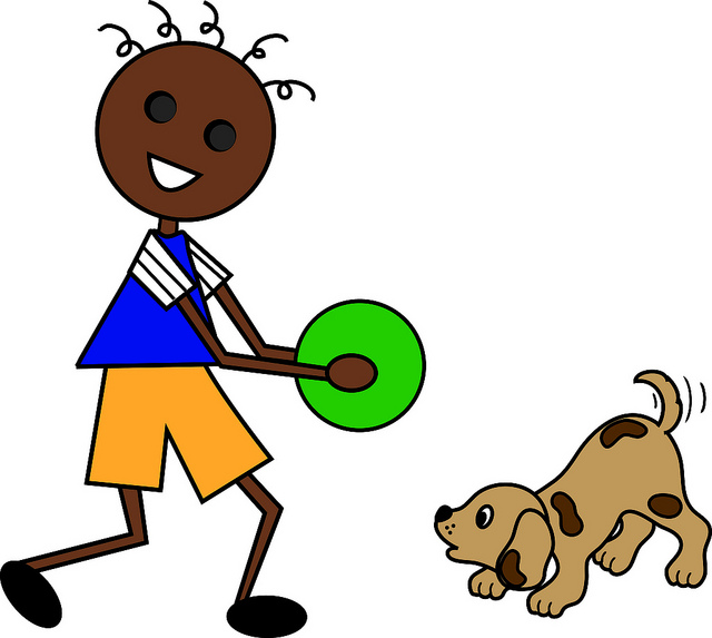 Clip Art Illustration Of A Cartoon African American Boy Pl    Flickr