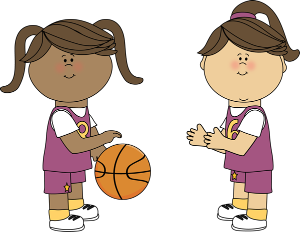 Girls Playing Basketball Clip Art   Girls Playing Basketball Image