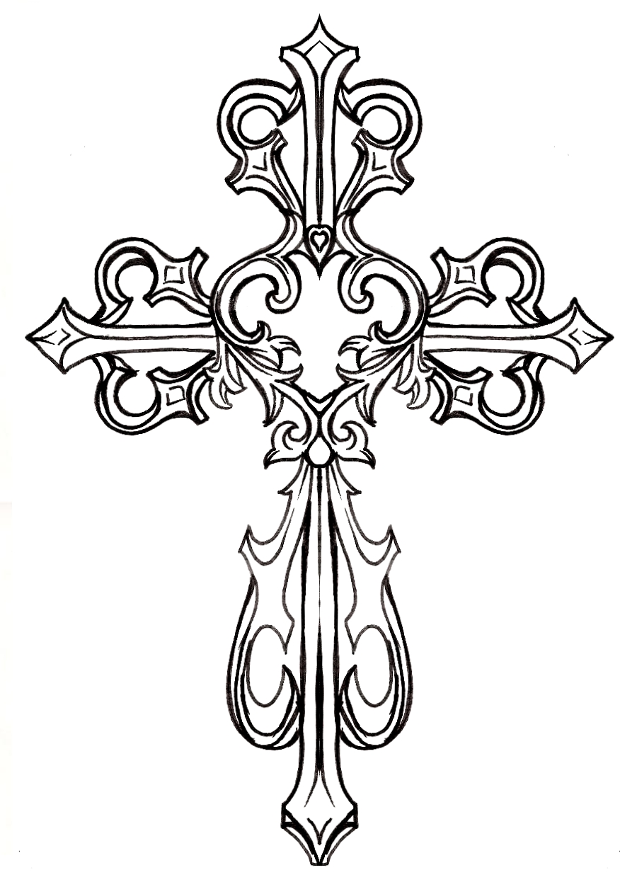 Ornate Cross Clip Art