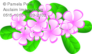 Clip Art Image Of A Tropical Hawaiian Flowers Design Element   Acclaim