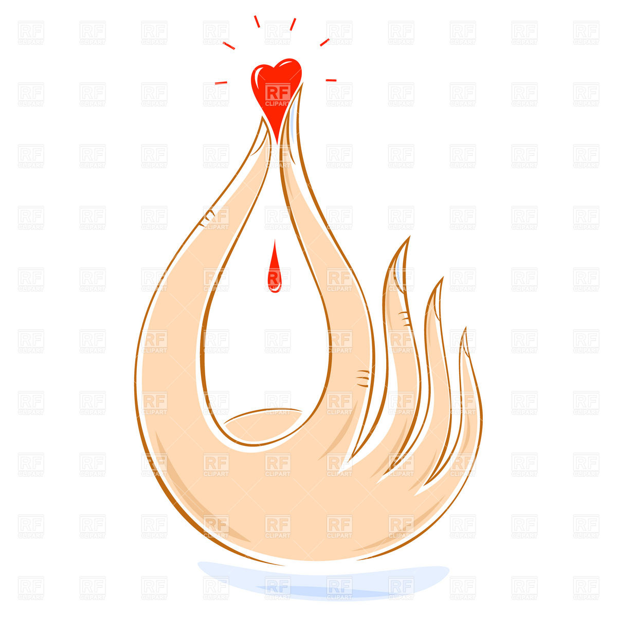 Free Clip Art Helping Hands Symbolic Helping Hand With Heart Charity