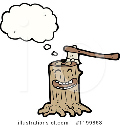 Royalty Free  Rf  Tree Stump Clipart Illustration By Lineartestpilot