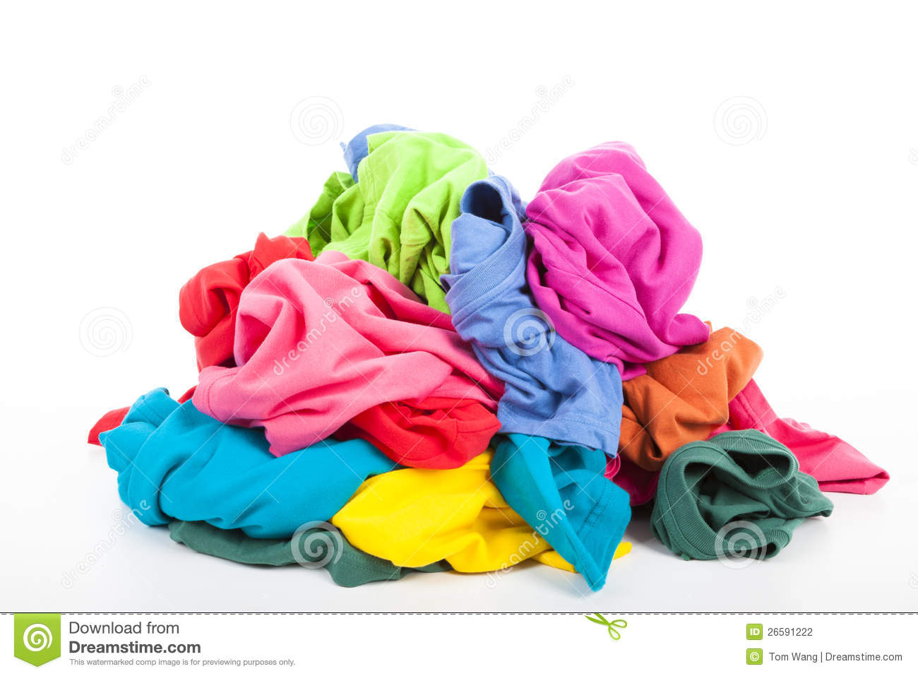Pile Of Colorful Clothes Stock Photography   Image  26591222