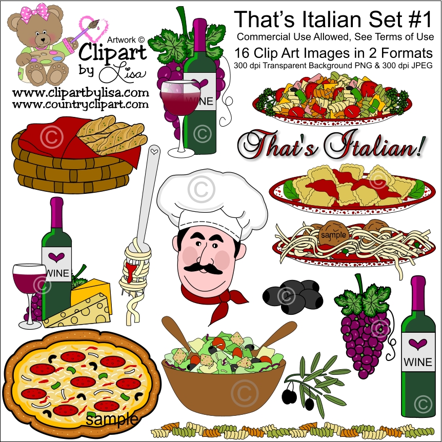 That S Italian Clip Art Set 1