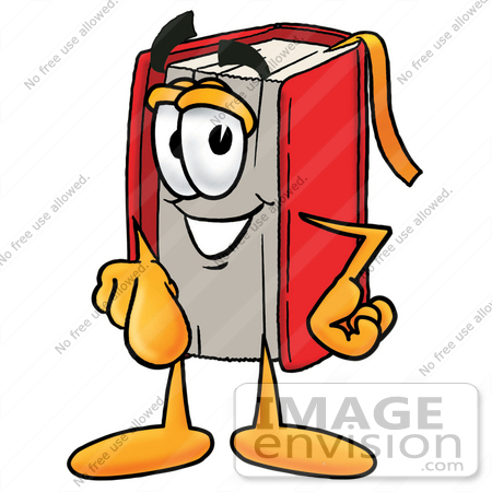 Free Cartoon Styled Educational Clip Art Graphic Of A Book Cartoon