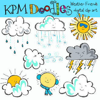 Our Products    Weather Friends Digital Clip Art