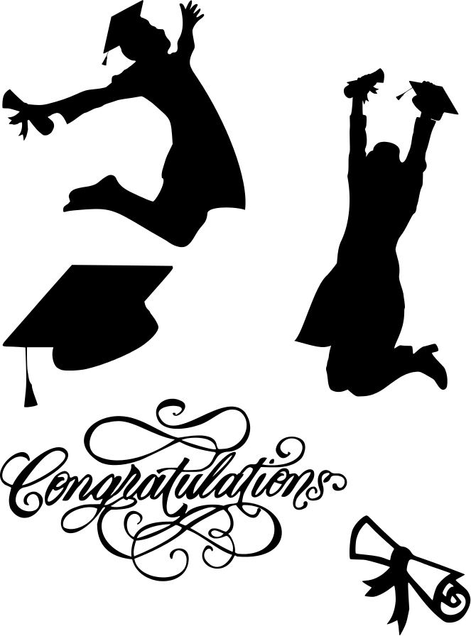 Click Here To Download Graduate Silhouettes Svg