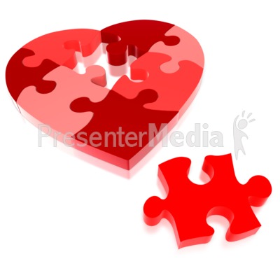 Heart Puzzle Piece Missing   Presentation Clipart   Great Clipart For