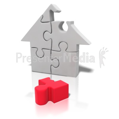 Puzzle Piece House Missing   Education And School   Great Clipart For