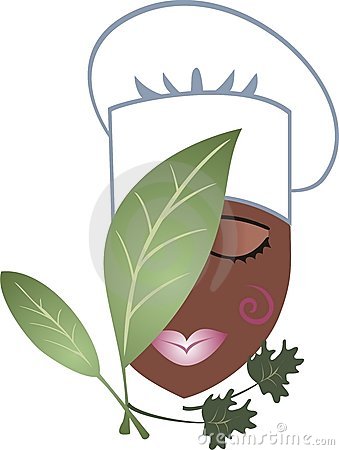 African American Black Passion Chef Female Herbs Stock Image   Image