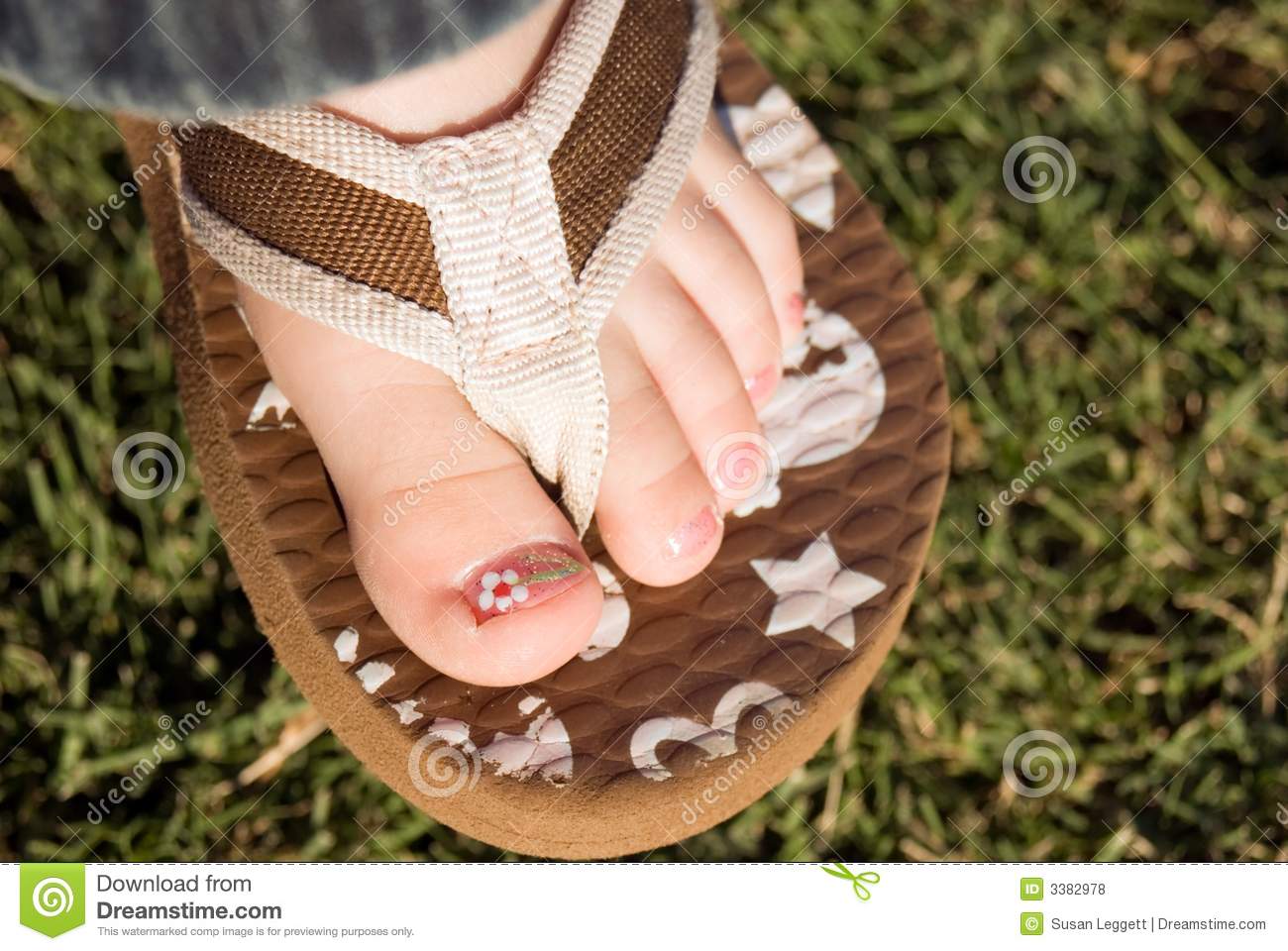 Painted Toes Royalty Free Stock Photos   Image  3382978