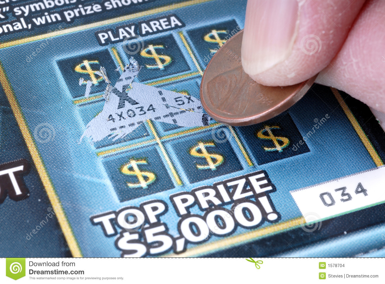 Scratch Off Gambling Ticket Stock Images   Image  1578704