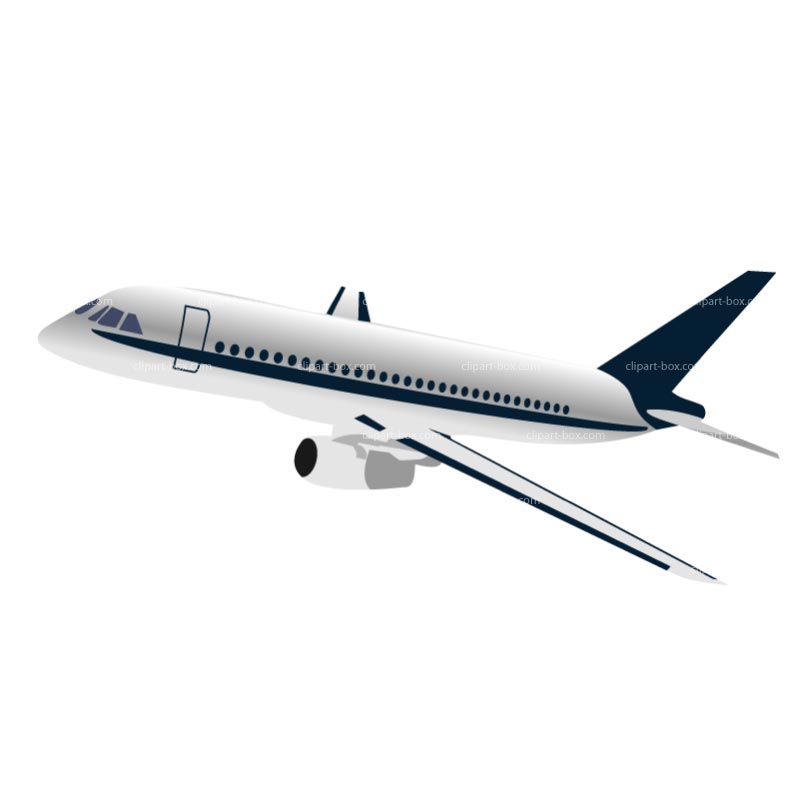 Clipart Airplane   Royalty Free Vector Design