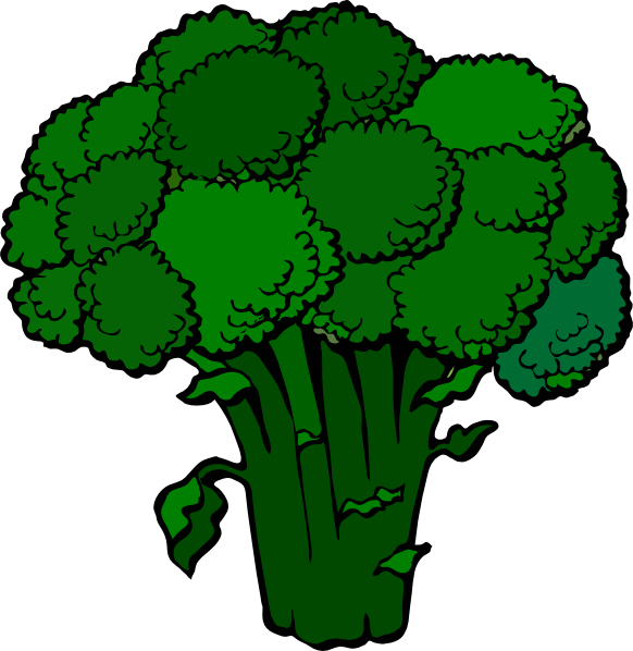 Dark Broccoli Clip Art At Clker Com   Vector Clip Art Online Royalty