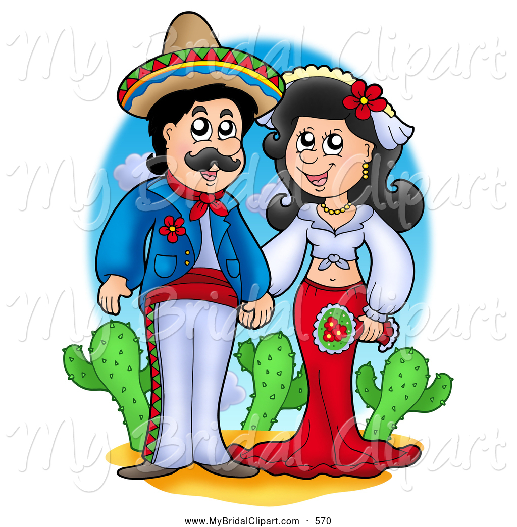 Hispanic Culture Clipart Bridal Clipart Of A Happy