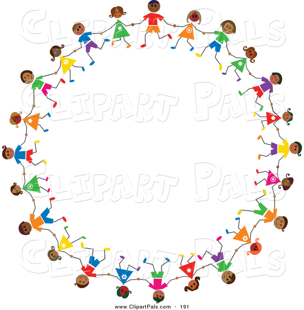 Pal Clipart Of A Ring Of Hispanic Stick Children By Prawny    191