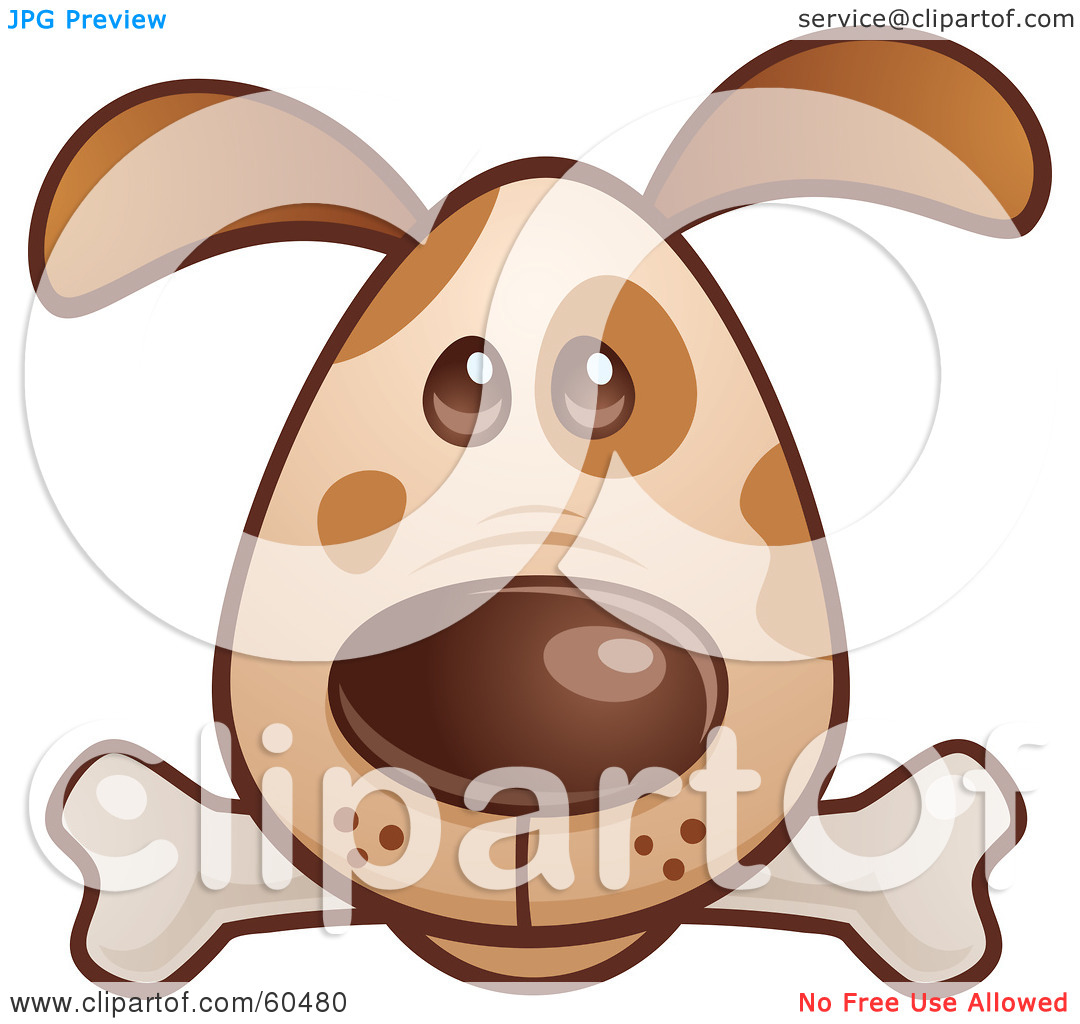 Royalty Free  Rf  Clipart Illustration Of A Cute Brown Puppy Dog Face