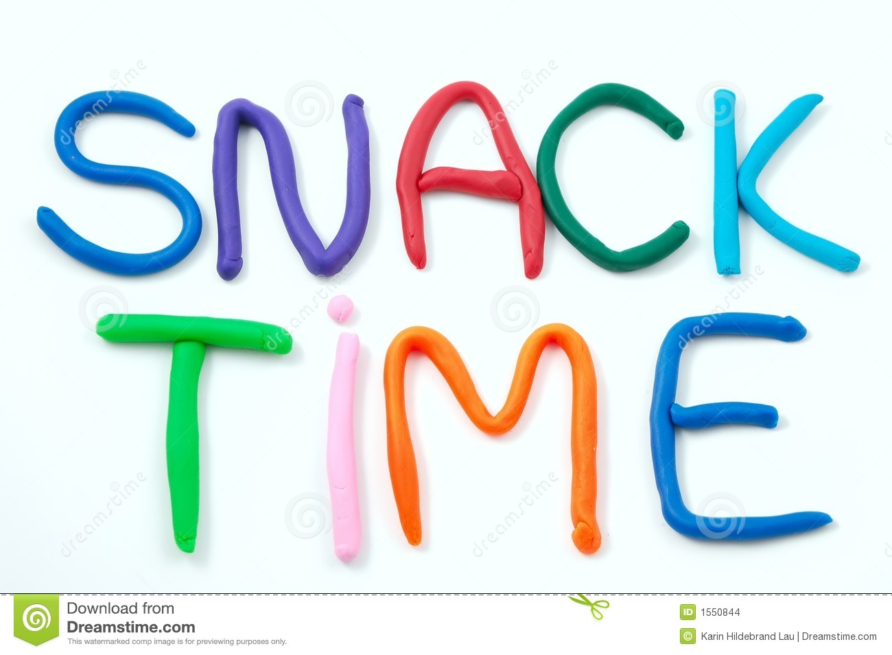 Children Eating Snack Clipart Snack Time Spelled Out Using