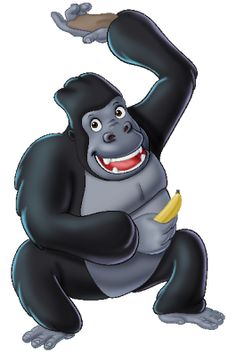 Funny Gorilla Images   Monkeys Cartoon Clip Art