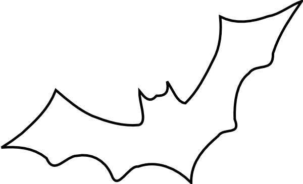 Outline Bat Clip Art At Clker Com   Vector Clip Art Online Royalty