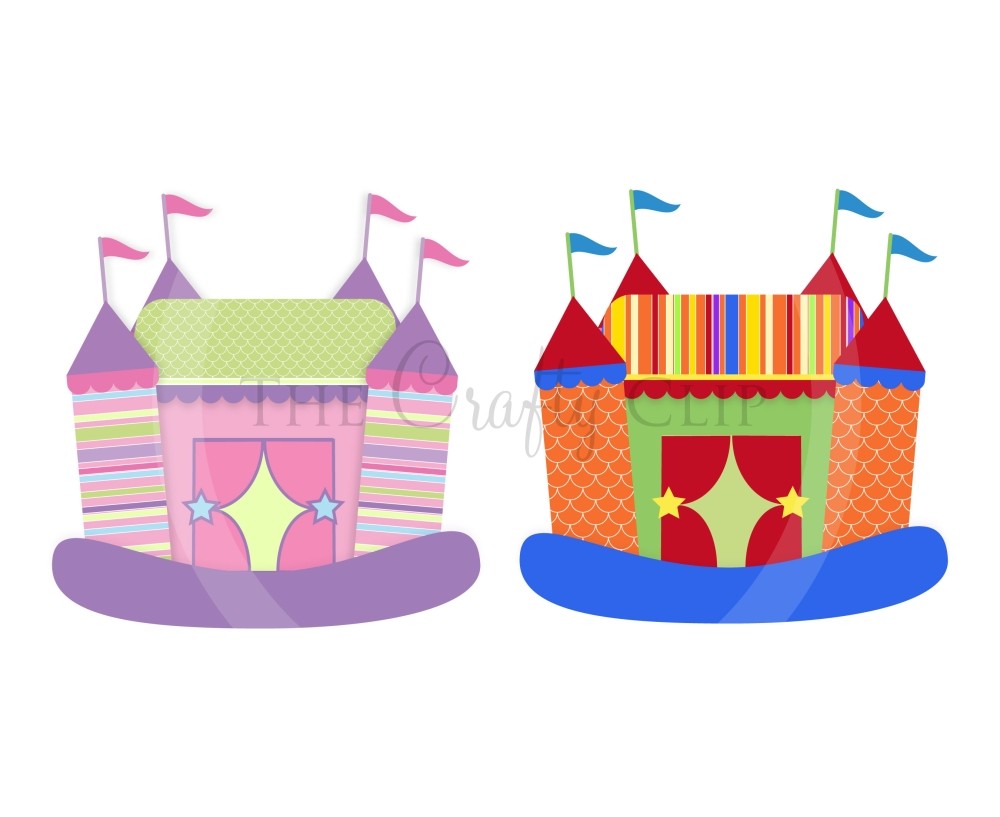 Pink Bounce House Clip Art Bounce House Slide Clip Art Viewing Gallery