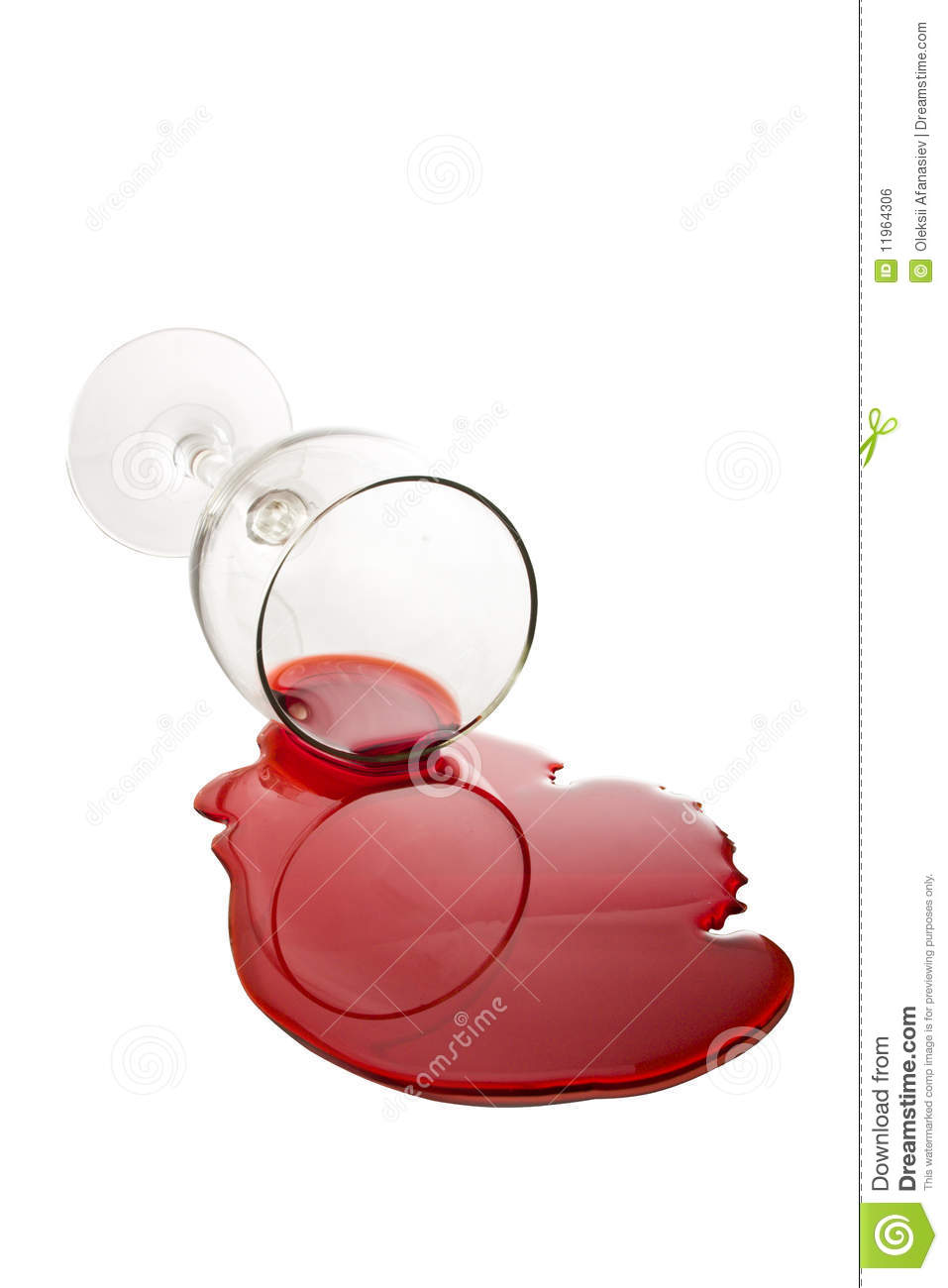 Spilled Wine Glass Royalty Free Stock Image   Image  11964306